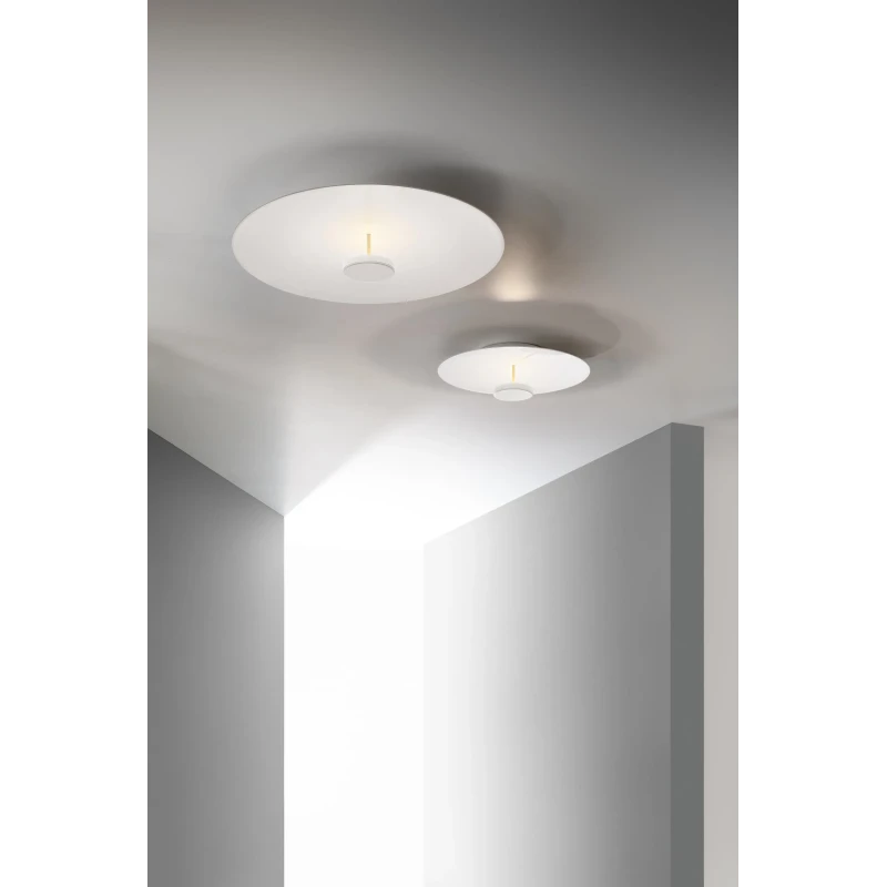 Olev - Overfly Plus PL Lampada da Soffitto - Bianco  Super Opaco / Oro