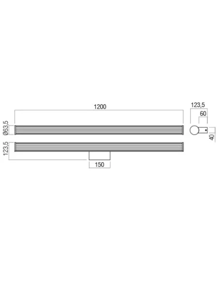 Redo Group - Dizzy Wall Lamp - Matt Black