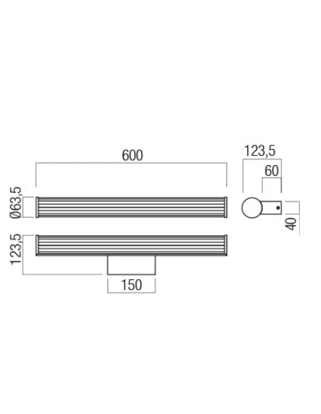 Redo Group - Dizzy Lampada da parete - Cromo