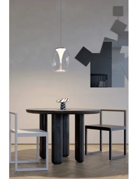 Redo Group - Drop Pendant Lamp - Crome / Transparent