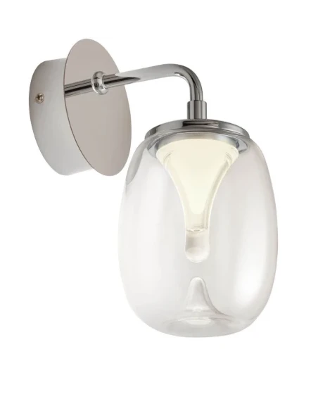 Redo Group - Drop Wall Lamp - Crome / Transparent