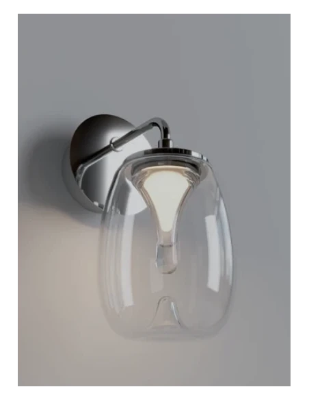 Redo Group - Drop Wall Lamp - Crome / Transparent