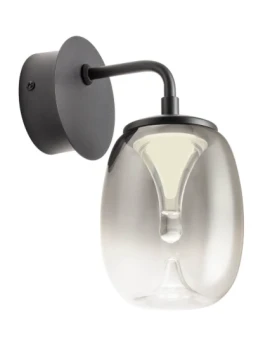 Redo Group - Drop Wall Lamp - Matt Black / Smoked