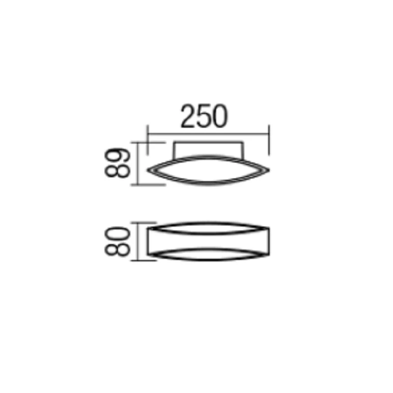 Redo Group - Eigher Wall Lamp - Matt White