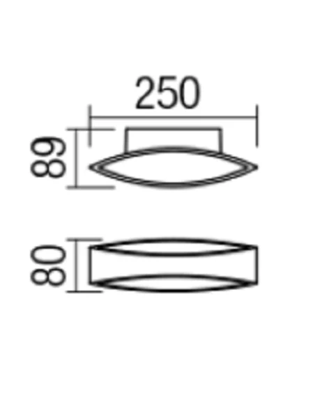 Redo Group - Eigher Wall Lamp - Matt White