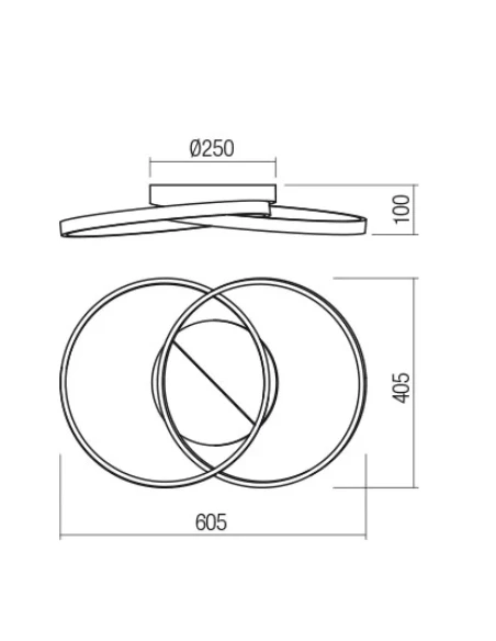 Redo Group - Espiral Lampada da Soffitto - Bianco Opaco
