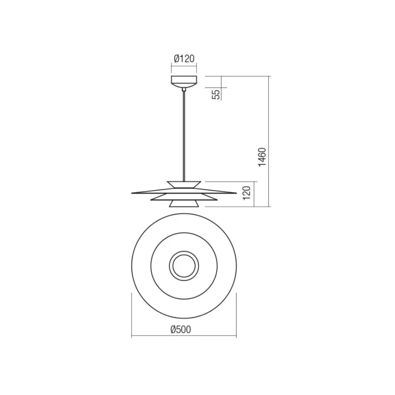 Redo Group - Fargo Lampada a Sospensione - Beige Opaco / Bianco Opaco