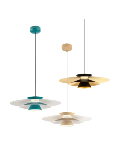 Redo Group - Fargo Lampada a Sospensione - Beige Opaco / Bianco Opaco