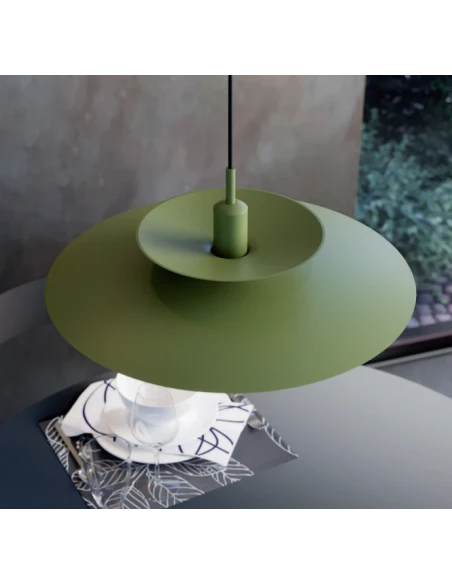 Redo Group - Gunnar Pendant Lamp - Matt Olive Green