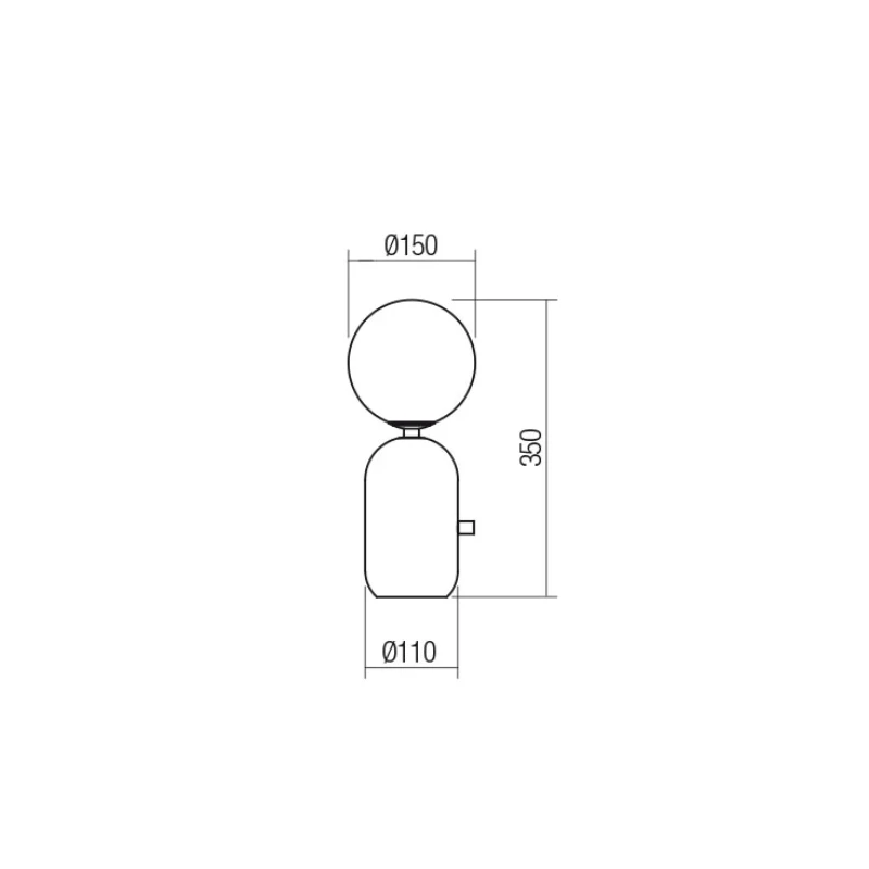 Redo Group - Helios Table Lamp - Matt Black