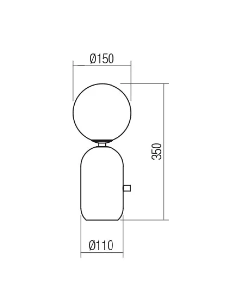 Redo Group - Helios Lampada da Tavolo - Nero Opaco
