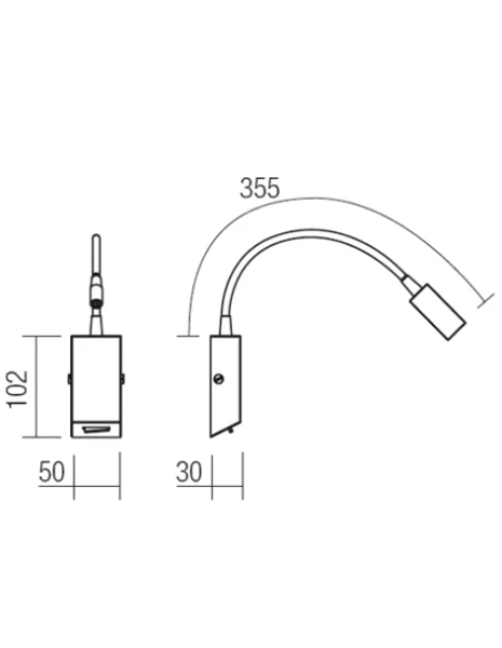 Redo Group - Hello Lampada da Parete - Bianco Opaco