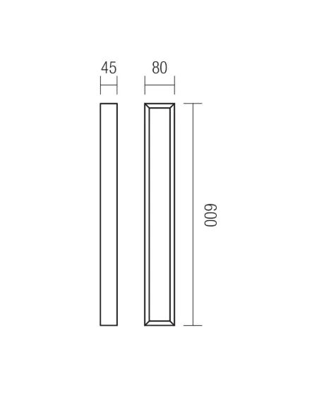 Redo Group - Horizon Lampada da Parete / Sopra Specchio - Cromo