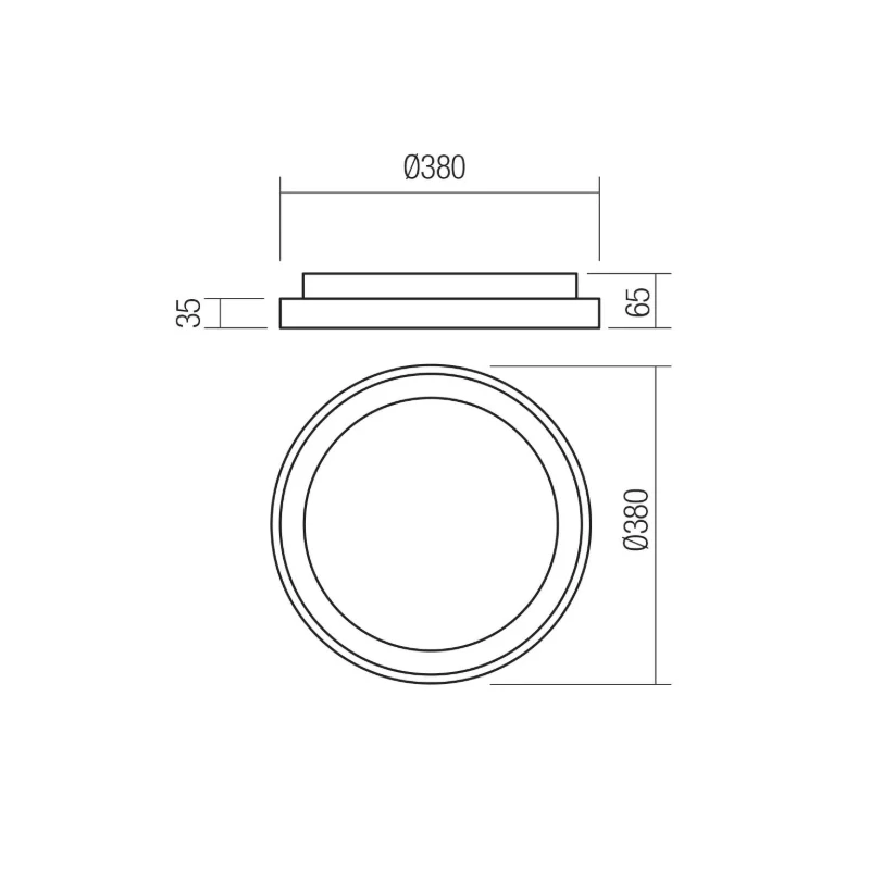 Redo Group - Iconic Ceiling Lamp - Matt Gold