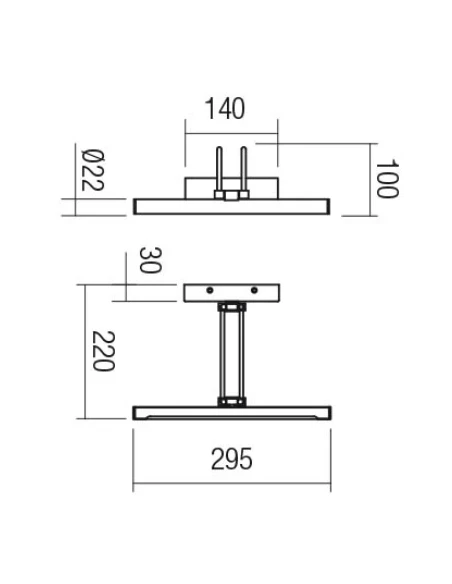 Redo Group - Ikon Wall Lamp - Antique Brass