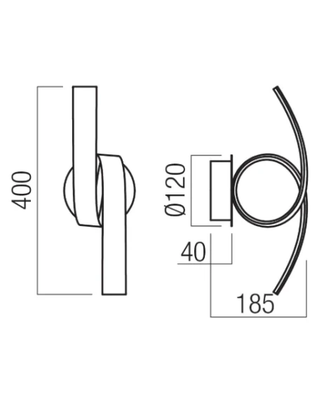 Redo Group - Impuls Wall Lamp - Matt Gold