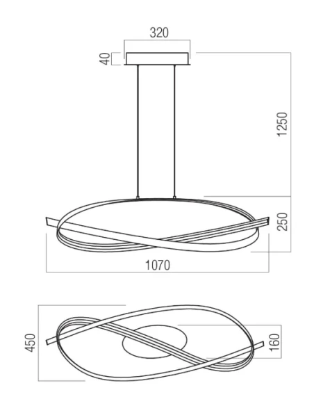 Redo Group - Impuls Lampada a Sospensione Circolare - Oro Opaco