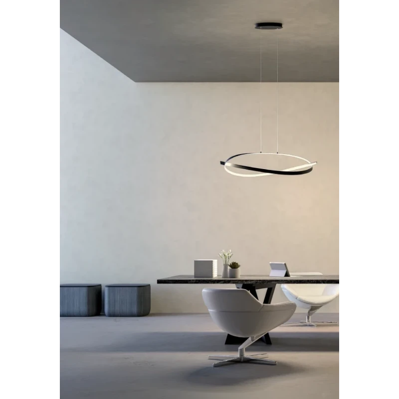 Redo Group - Impuls Circular Pendant Lamp - Matt Black