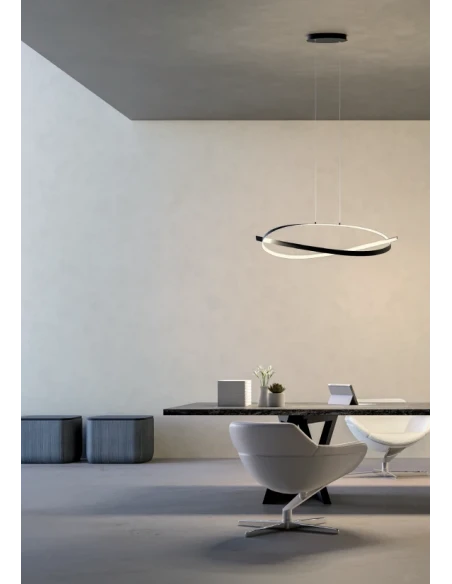 Redo Group - Impuls Circular Pendant Lamp - Matt Black