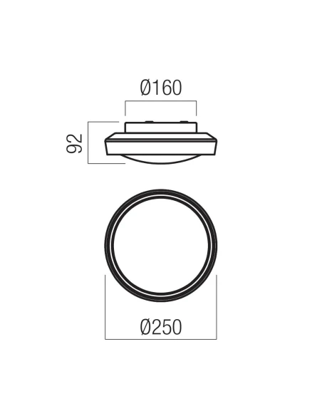 Redo Group - Arca Ceiling Light - White