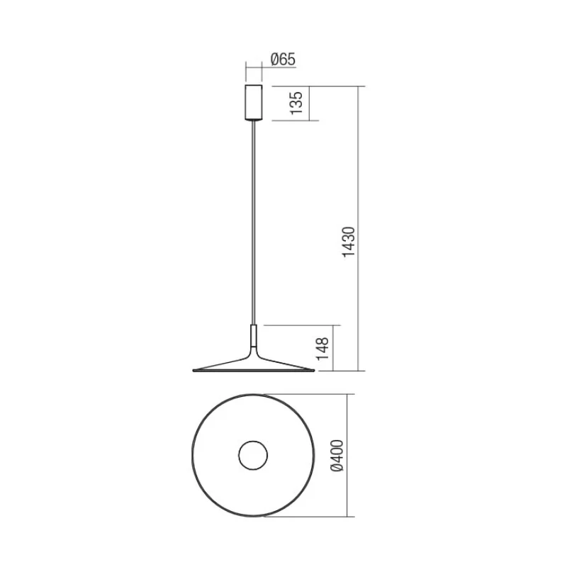 Redo Group - Kai Lampada a Sospensione - Canna di Fucile