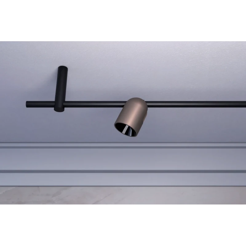 Redo Group - Kobe Wall / Ceiling Triple Lamp - Matt Black / Silver Coffee