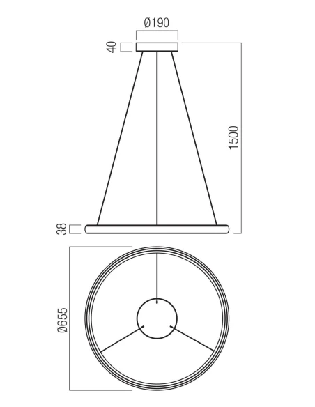 Redo Group - Vance Lampada a Sospensione - Nero