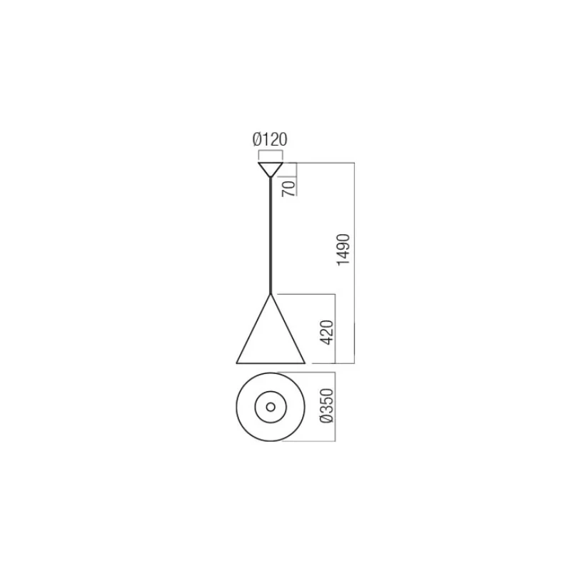 Redo Group - Konos Lampada a Sospensione - Verde Oliva Opaco