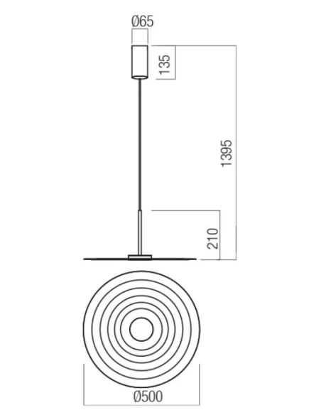 Redo Group - Lake Pendant Lamp - Matt Terracotta