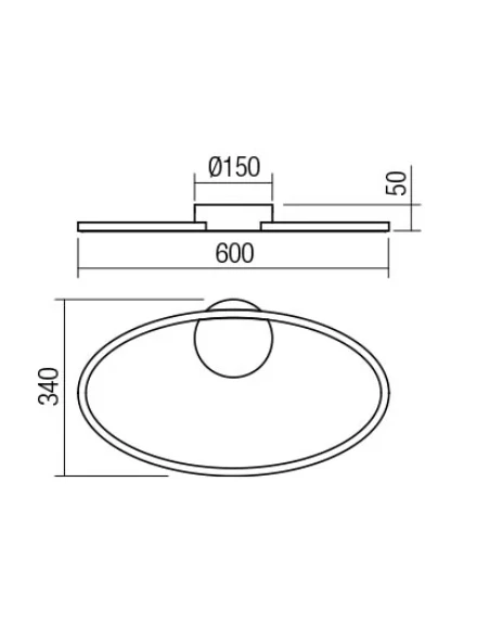 Redo Group - Leo Ceiling Lamp - Bronze