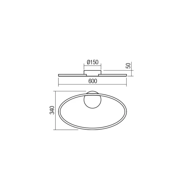 Redo Group - Leo Ceiling Lamp - Matt Black