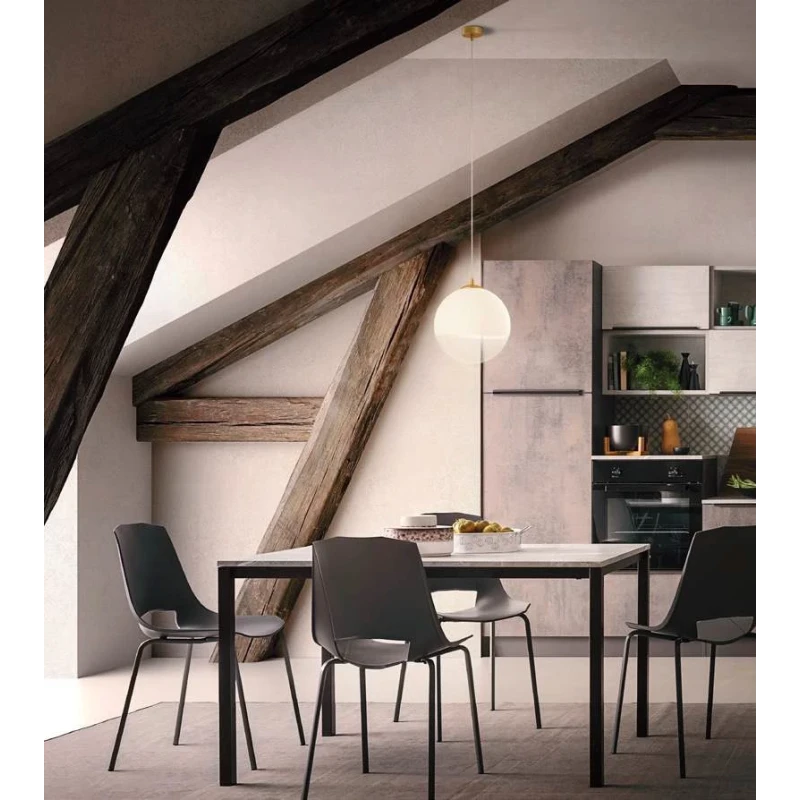 Redo Group - Berry Lampada a Sospensione Singola - Oro Opaco/Bianco Sfumato