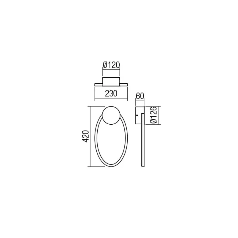 Redo Group - Leo Wall  Lamp - Matt White