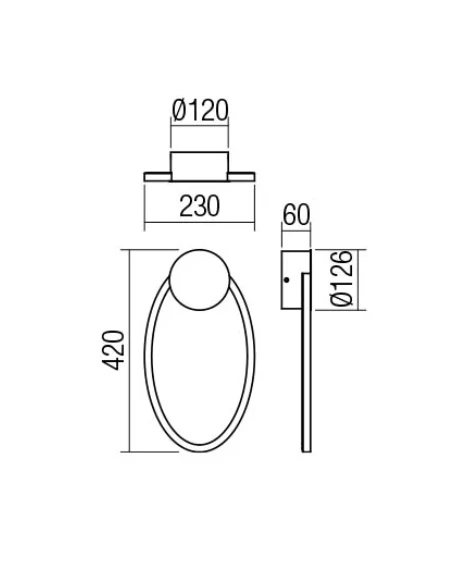 Redo Group - Leo Lampada da Parete - Bianco Opaco