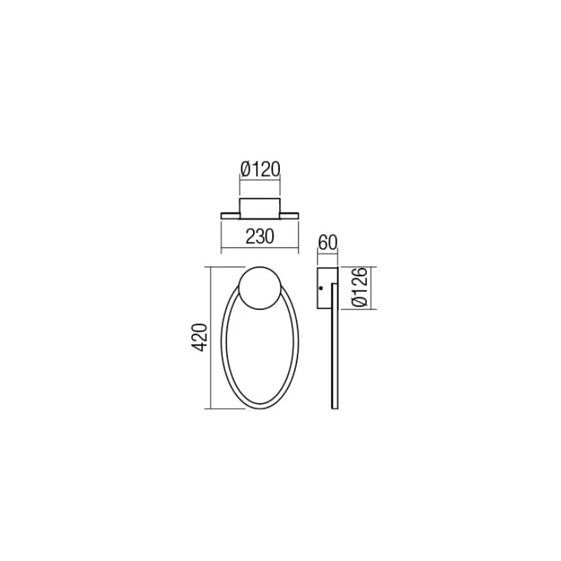 Redo Group - Leo Lampada da Parete - Bronzo