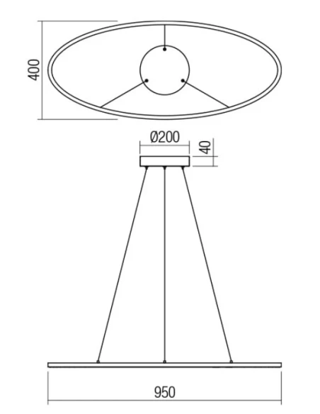 Redo Group - Leo Single Pendant Lamp - Bronze