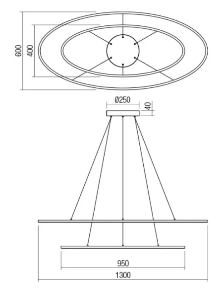 Redo Group - Leo Double Pendant Lamp - Matt White
