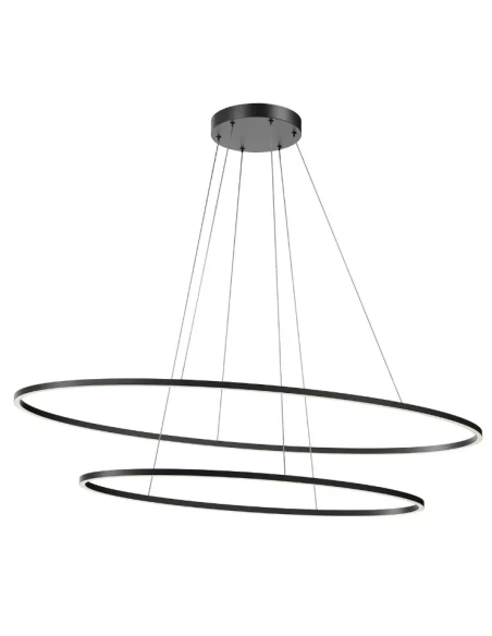 Redo Group - Leo Double Pendant Lamp - Matt Black