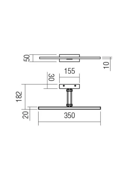 Redo Group - Linear Lampada da Parete - Bianco Opaco