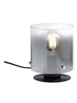 Redo Group - Lou Table Lamp - Brushed Black / Smoked Shade