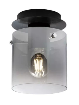 Redo Group - Lou Lampada da Soffitto - Nero Spazzolato / Sfumato Fumè