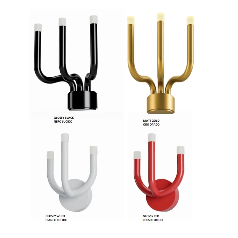 Redo Group - Luxor Lampada da Parete - Rosso Lucido