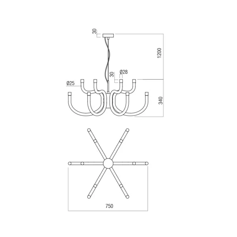 Redo Group - Luxor Lampada a Sospensione - Bianco Lucido