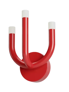 Redo Group - Luxor Lampada da Parete - Rosso Lucido