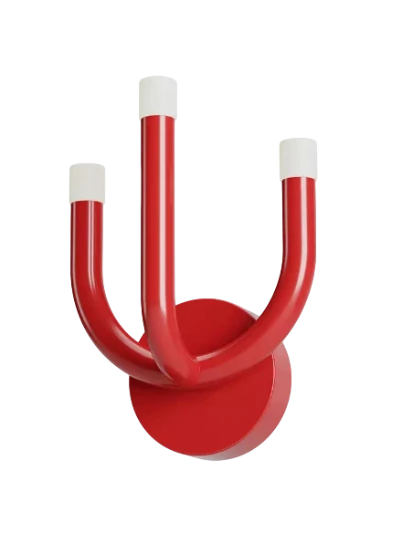 Redo Group - Luxor Lampada da Parete - Rosso Lucido