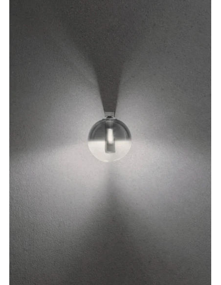 Redo Group - Berry Wall Lamp - Chrome/Smoke Shade