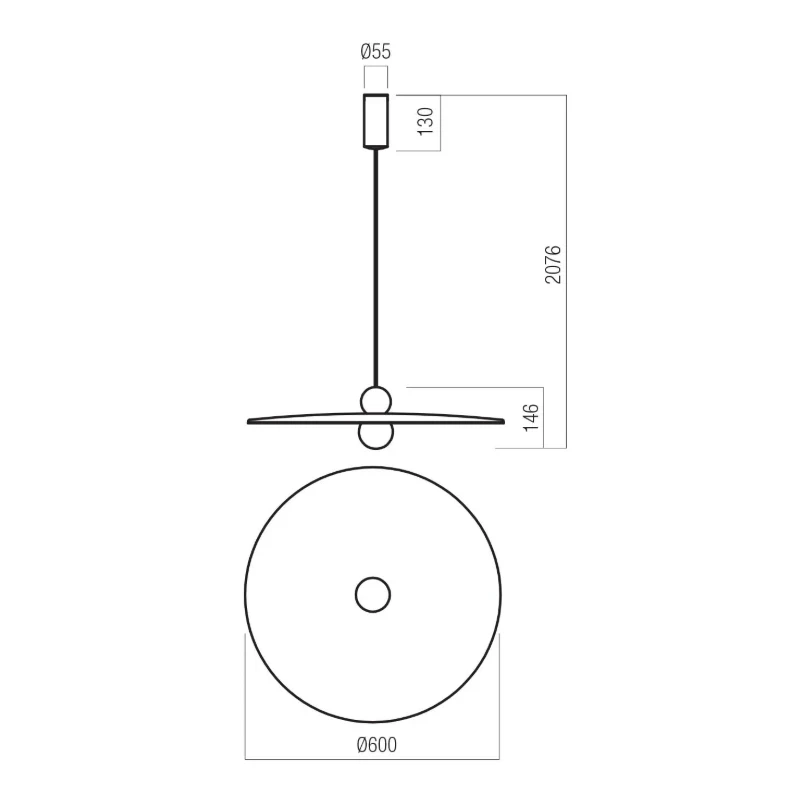 Redo Group - Nuwa Pendant Lamp - Olive / Black