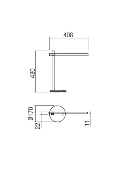 Redo Group - Omeo Table Lamp - Matt Black