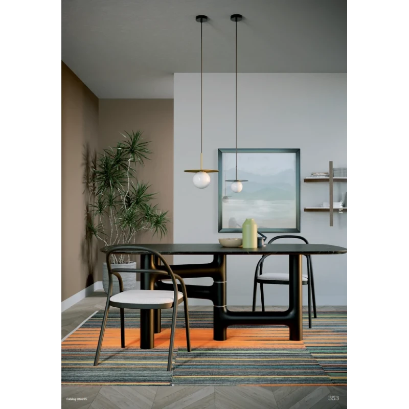 Redo Group - Plato Lampada a Sospensione Singola- Nero Opaco