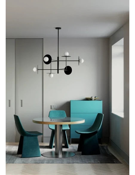 Redo Group - Plato Multiple Pendant  Lamp - Matt Black